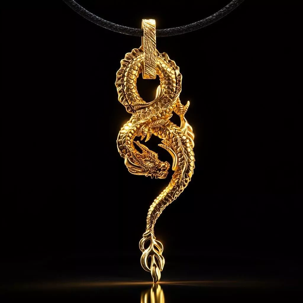 Dragon Pendant Luxury Jewelry 3D print model