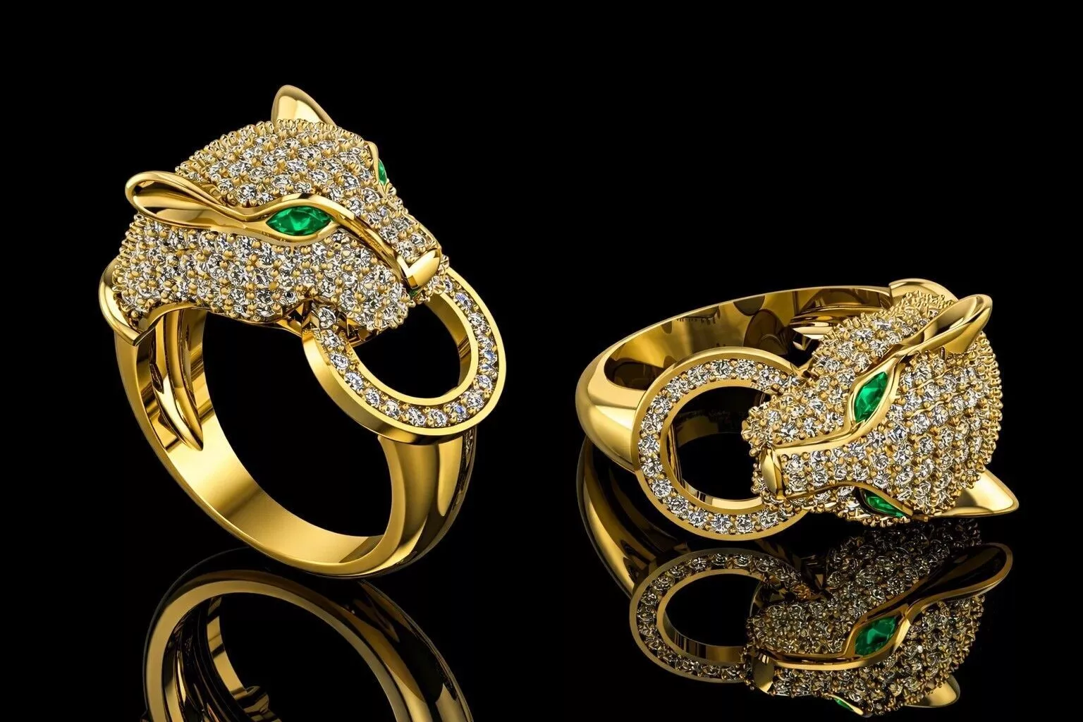 Panthere Ring Brand Luxury Jewelry 3D print model