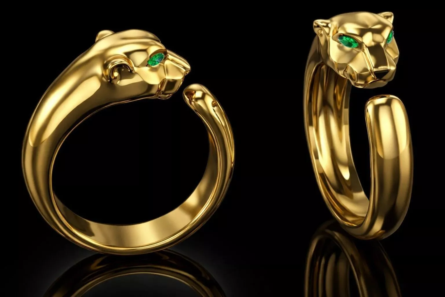 Panthere Ring Brand Luxury Jewelry 3D print model