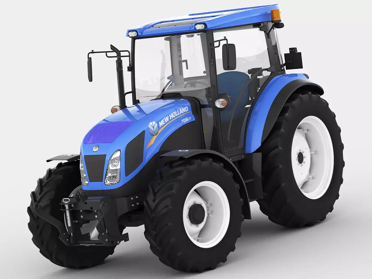 New Holland TD5 tractor 3D model_0