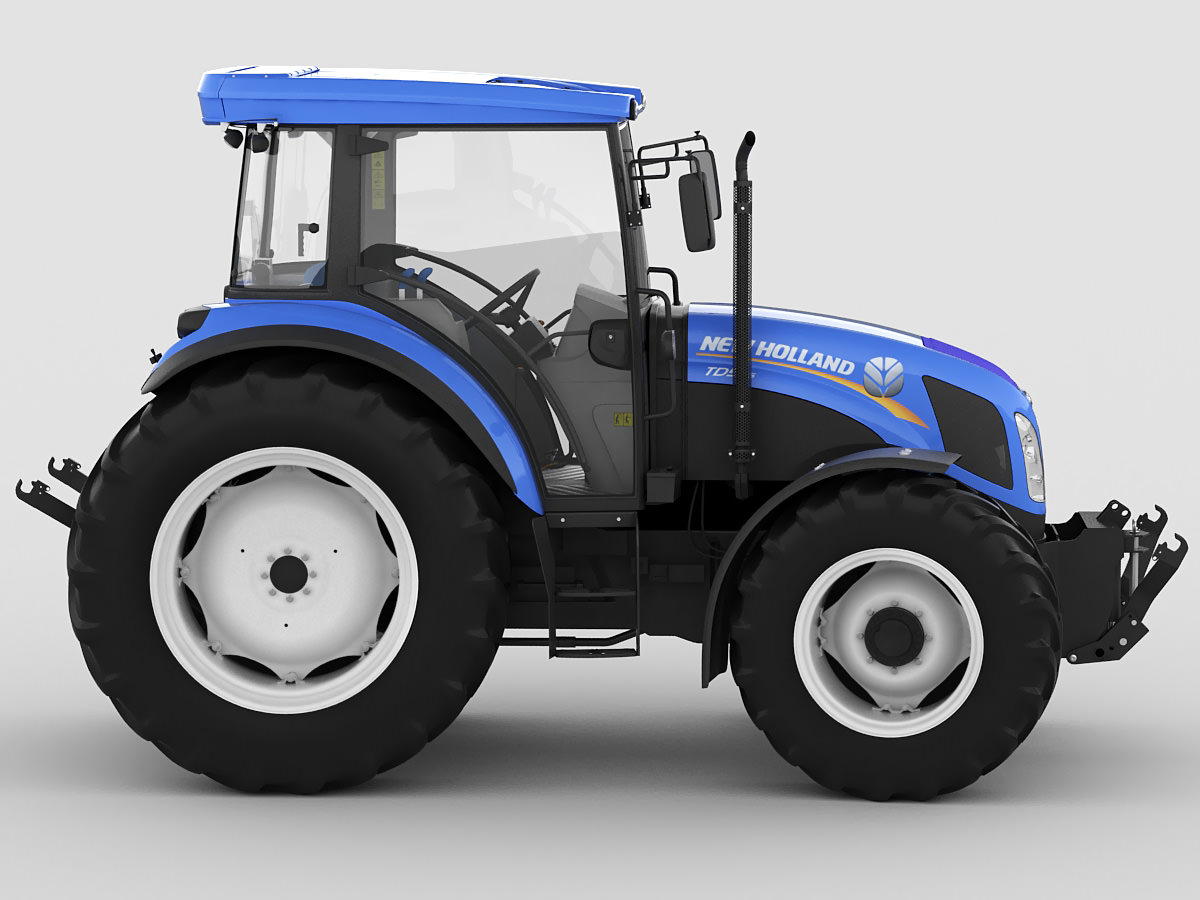 New Holland TD5 tractor 3D model_3