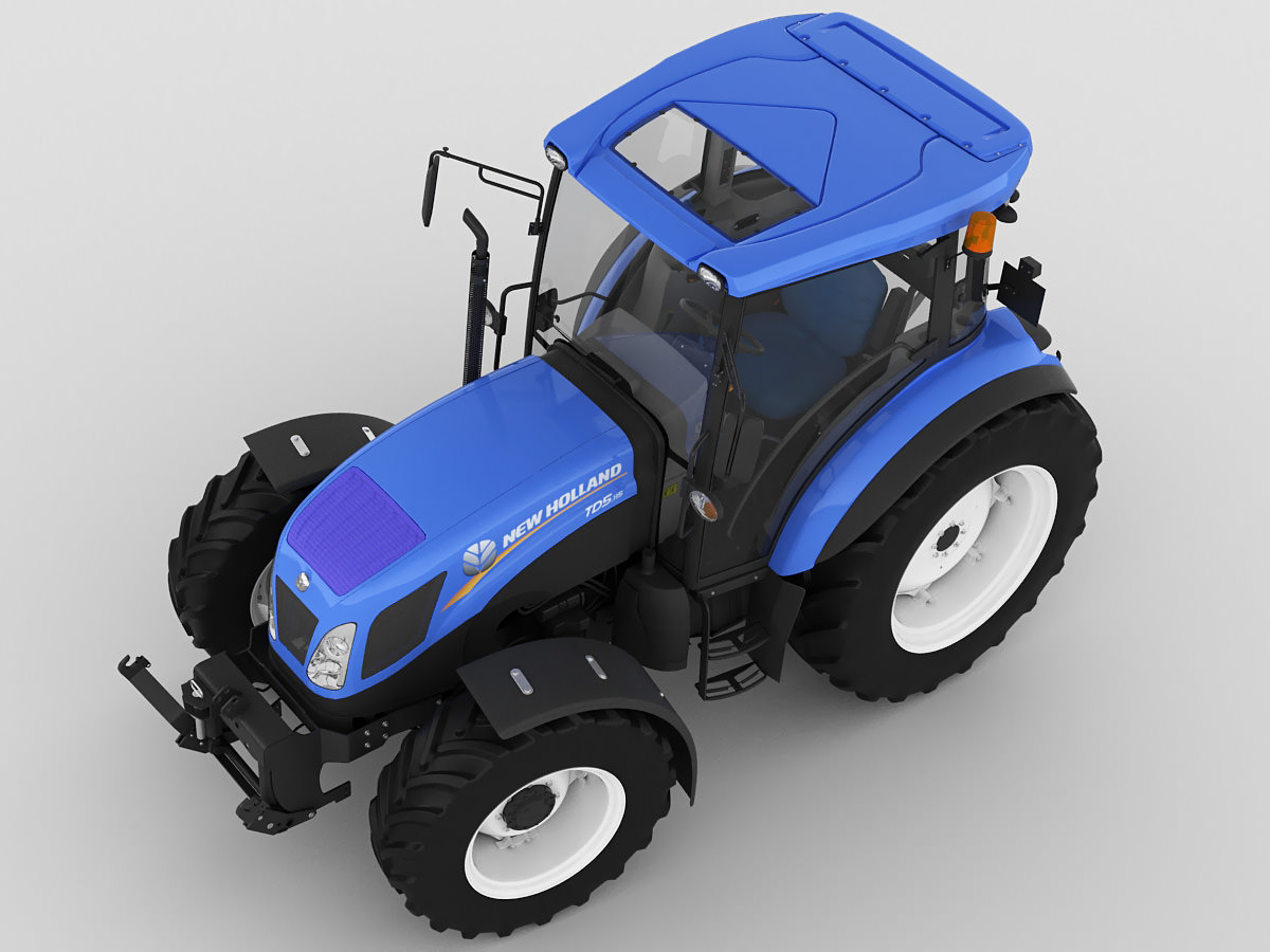 New Holland TD5 tractor 3D model_9