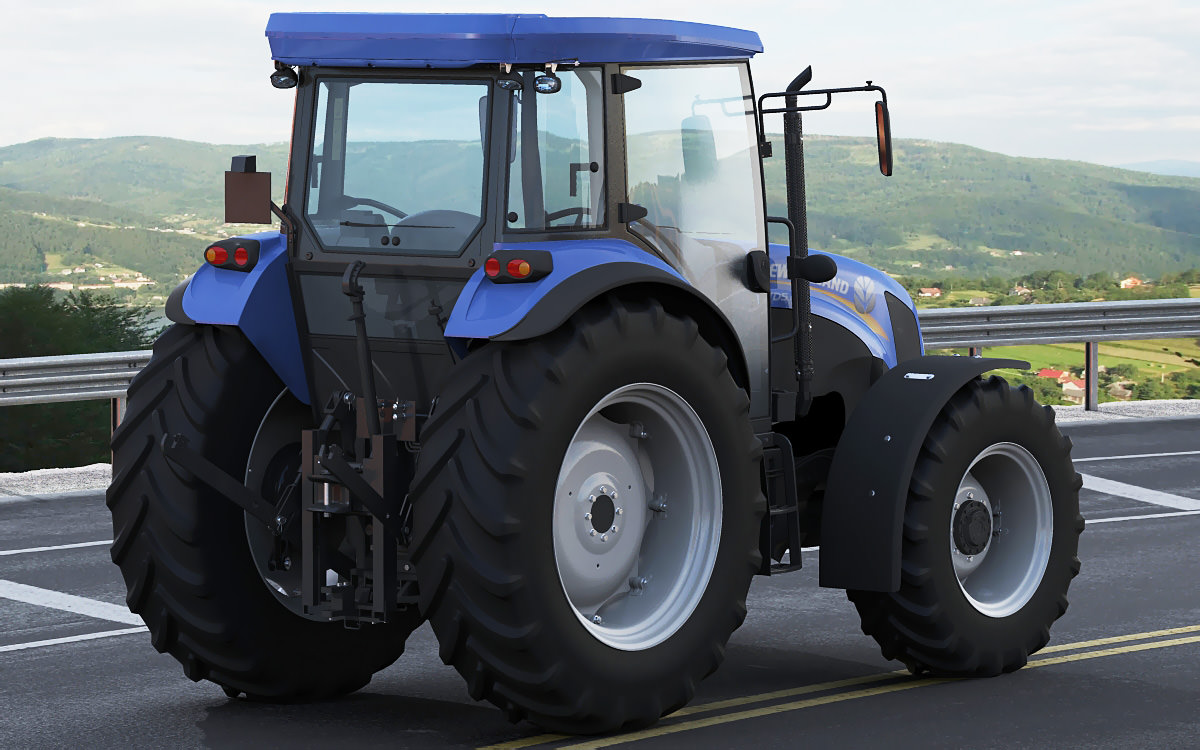 New Holland TD5 tractor 3D model_21