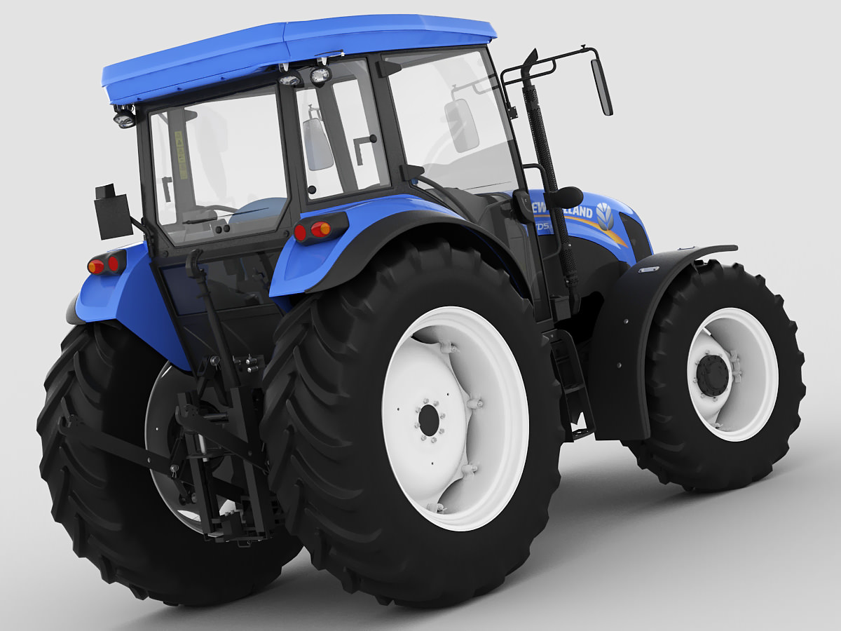 New Holland TD5 tractor 3D model_11
