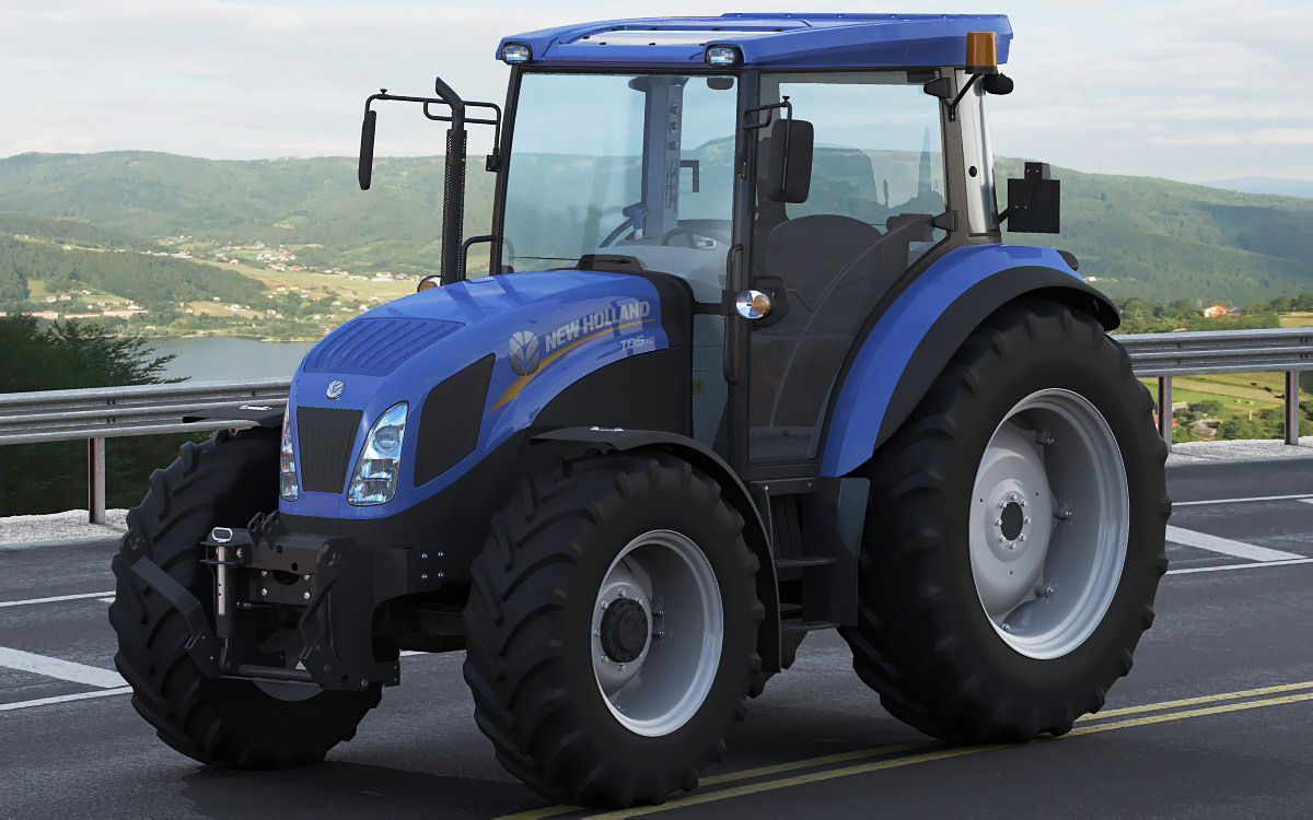 New Holland TD5 tractor 3D model_29