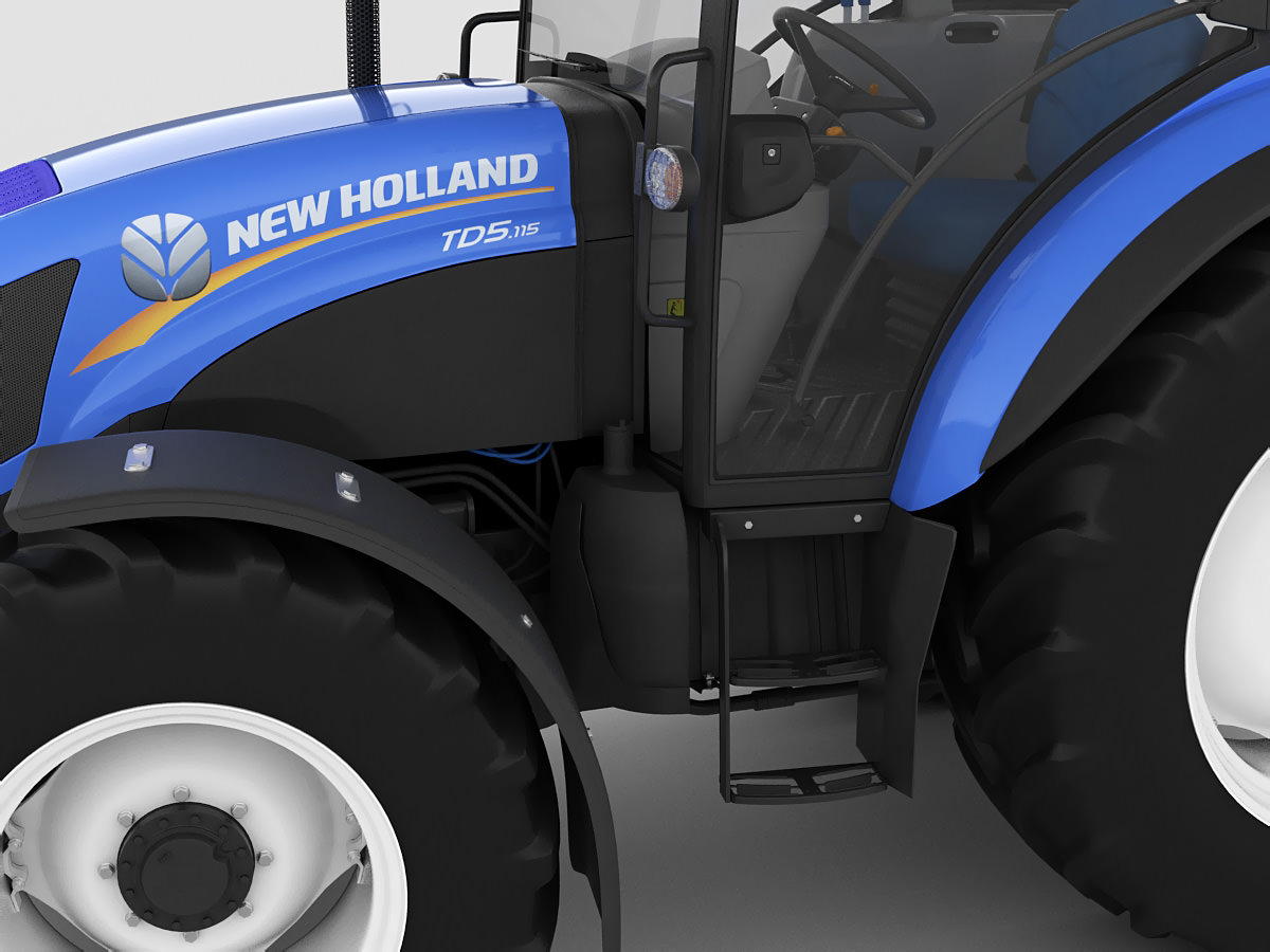 New Holland TD5 tractor 3D model_7