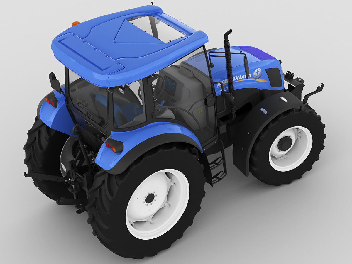 New Holland TD5 tractor 3D model_4