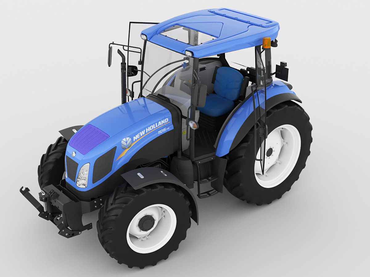 New Holland TD5 tractor 3D model_13