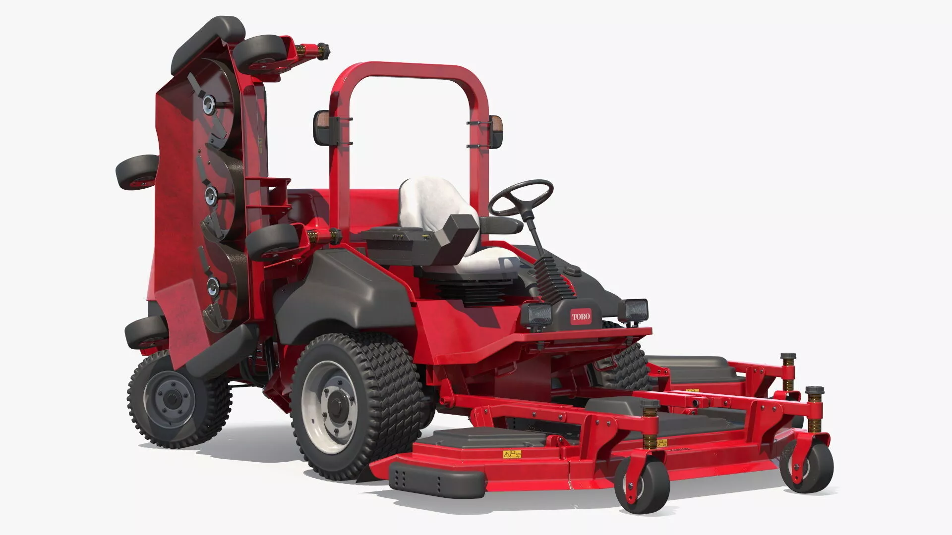 Toro Groundsmaster 5900 Rotary Mower Rigged 3D model