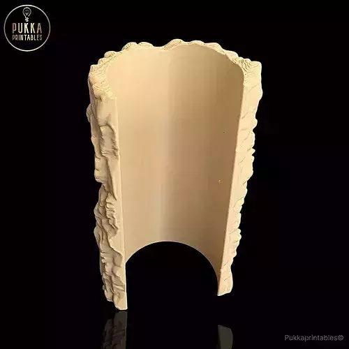 Reptile Habitat 4 Bundle Corner Cave Tunnel Rock Bowl Tree STL 3D print model 7