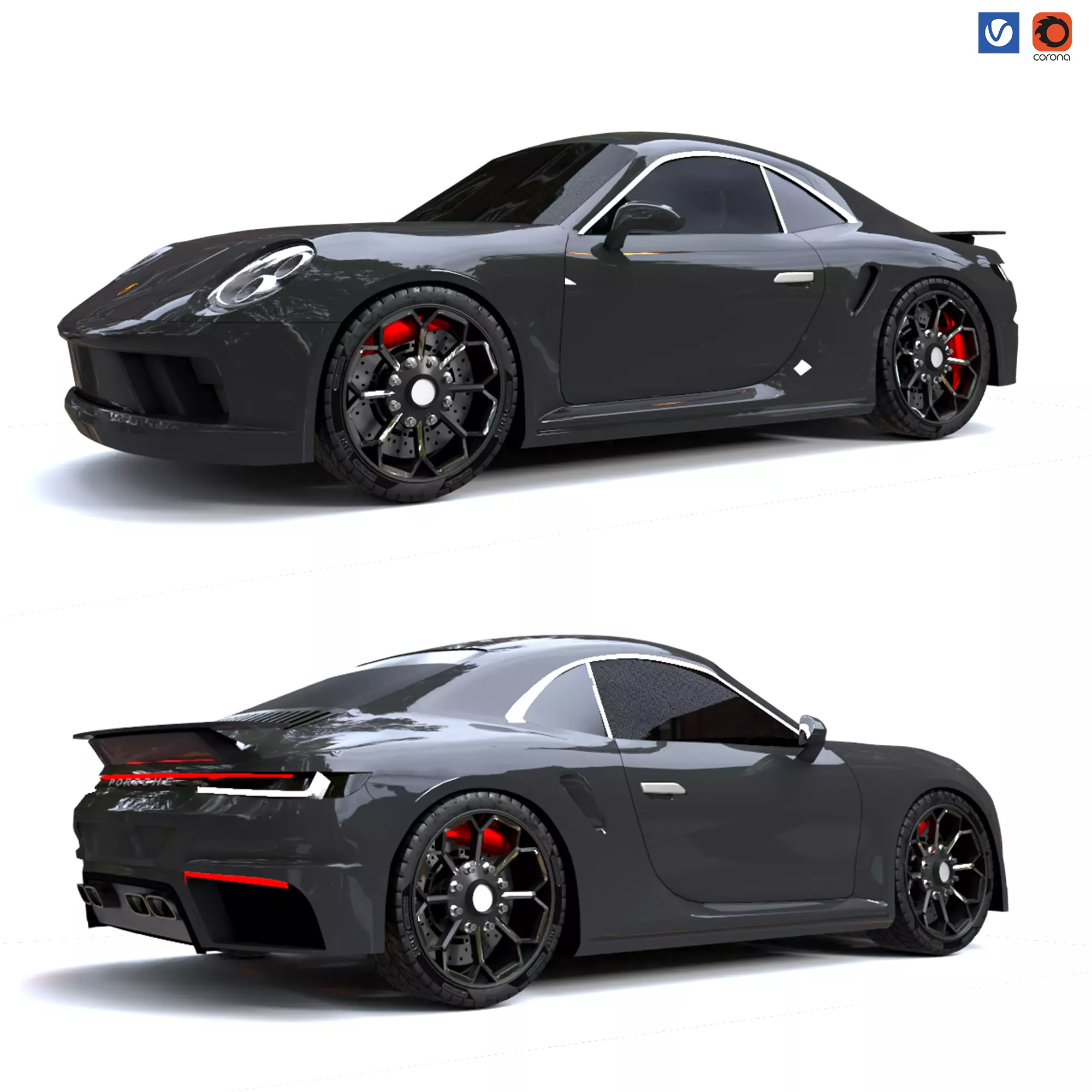 Porsche 911 Turbo 3D model