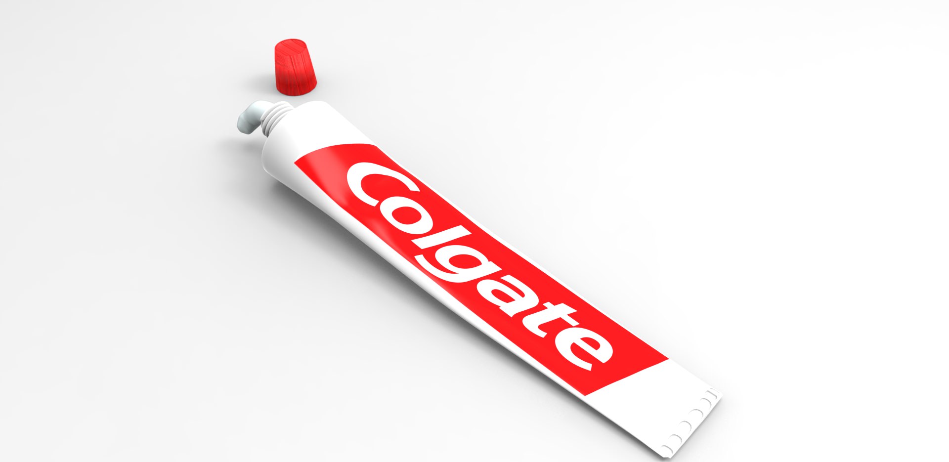 Colgate tube of toothpaste 3D model_2