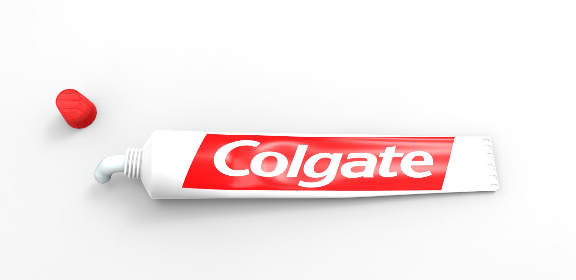 Colgate tube of toothpaste 3D model_1