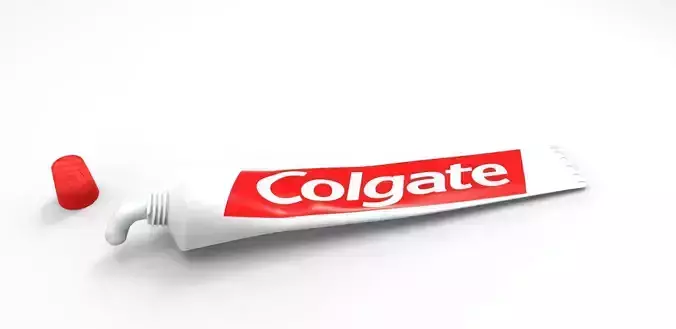 Colgate tube of toothpaste 3D model