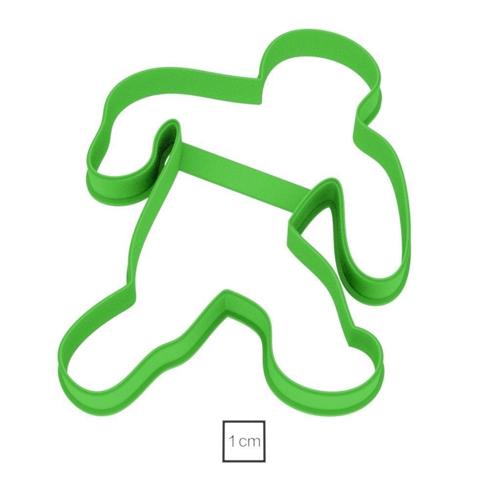 Zombies cookie cutter for professional Free 3D print model_2