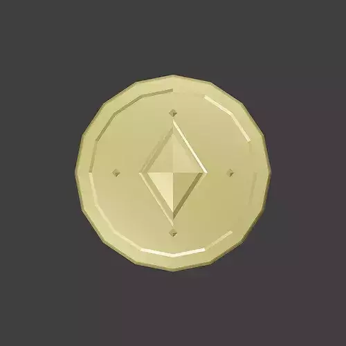Low poly gold coin free VR / AR / low-poly 3D model | CGTrader