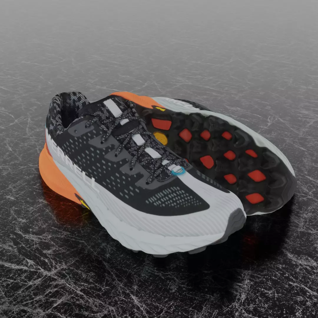 MERREL AGILITY PEAK 5 3D SHOES Low-poly 3D model