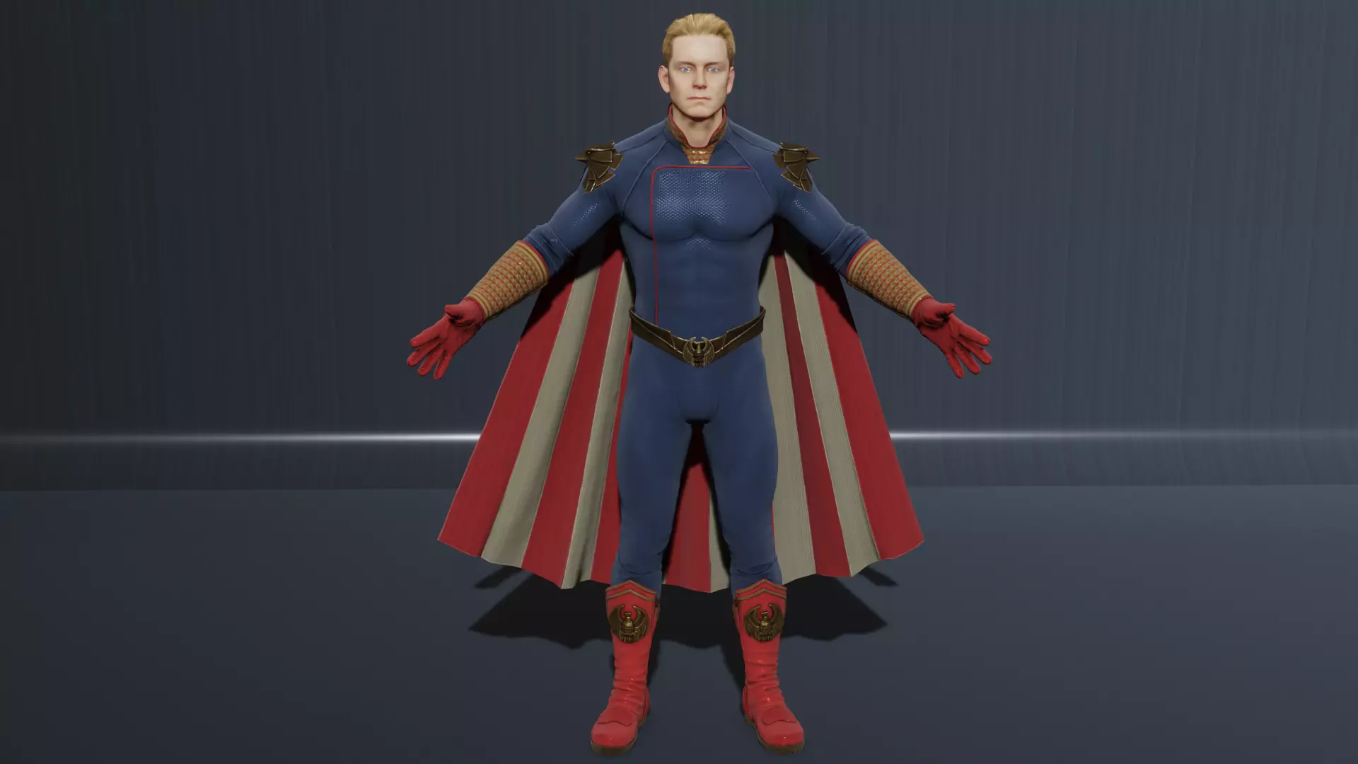 Homelander Low-poly 3D model