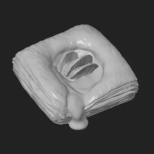 Strawberry Fruit Danish 3D print model