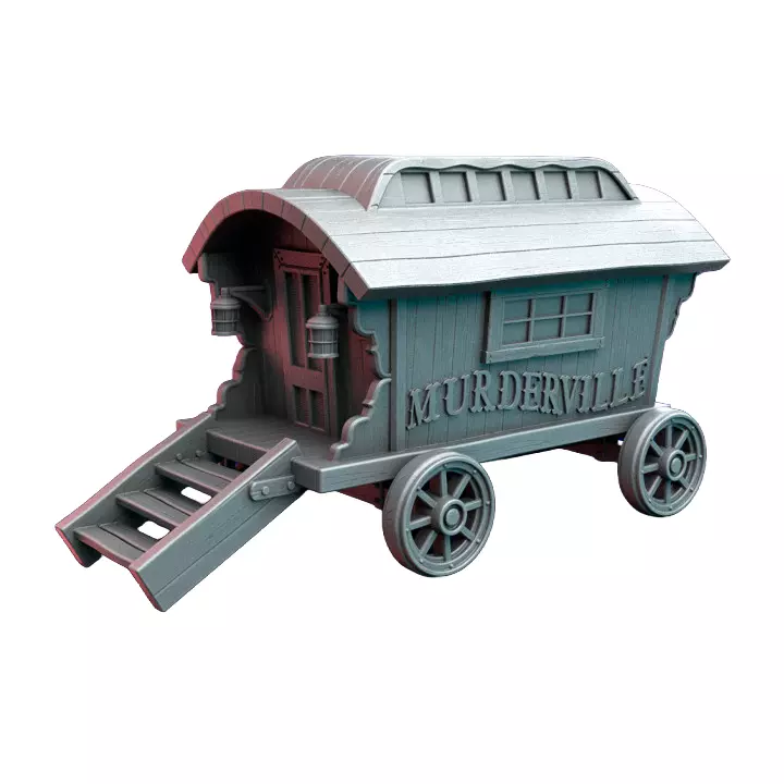 Circus Wagon III - Tabletop RPG Miniature 3D print model