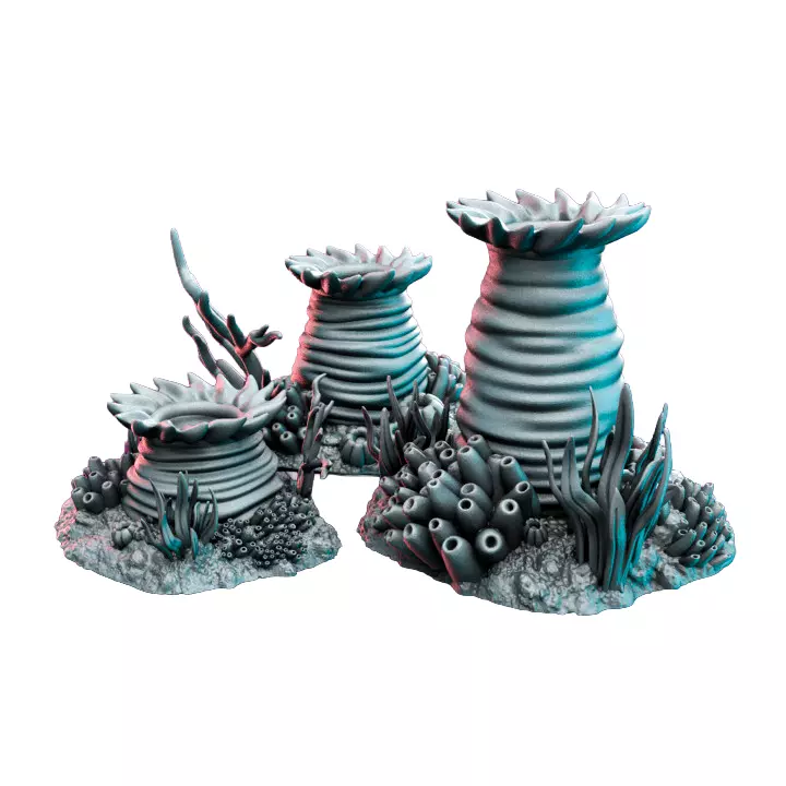 Corals Modules X - Scale Tabletop Model 3D print model