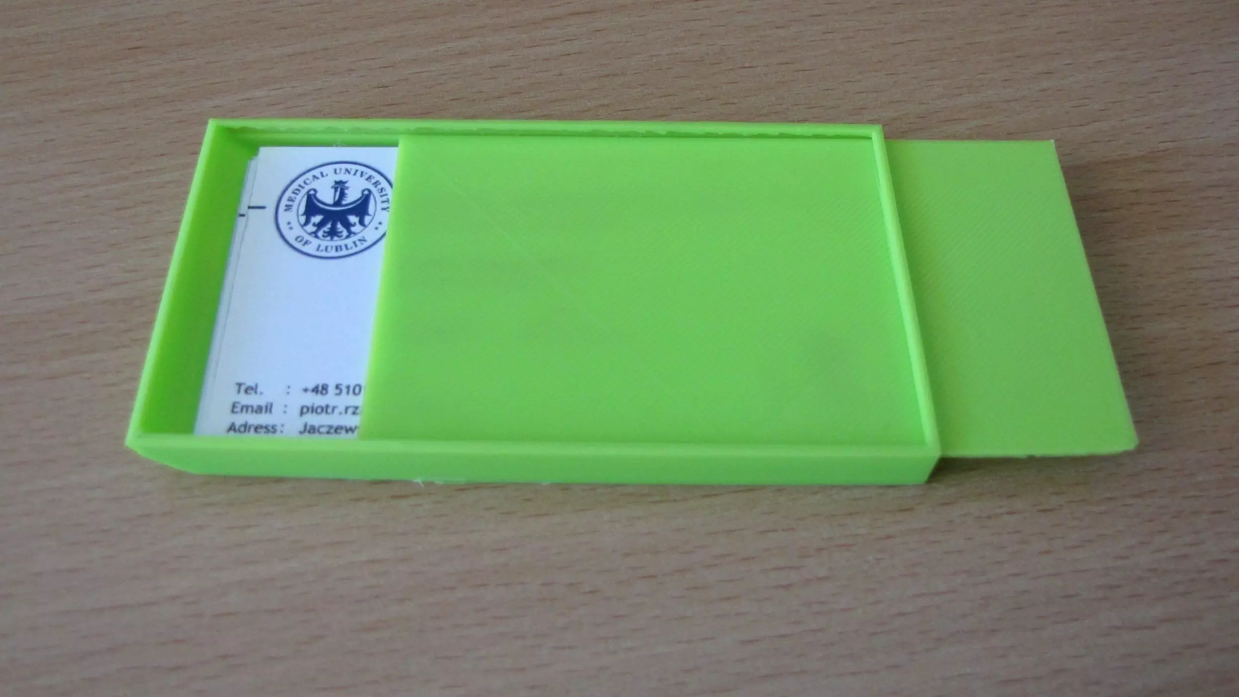 business card holder 90x50 Free 3D print model