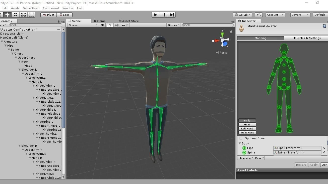 Low-poly Man Casual Clothes 5 Low-poly 3D model_5