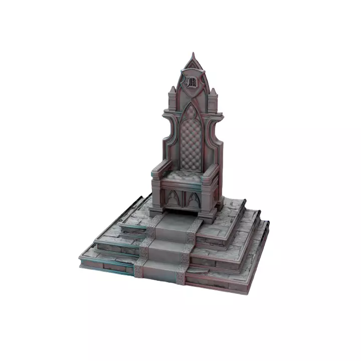 Badvibesthrone II - Resin Miniature Figurine 3D print model