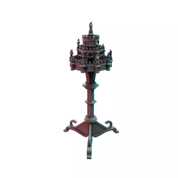 Candlestand V - RPG Tabletop Figure 3D print model