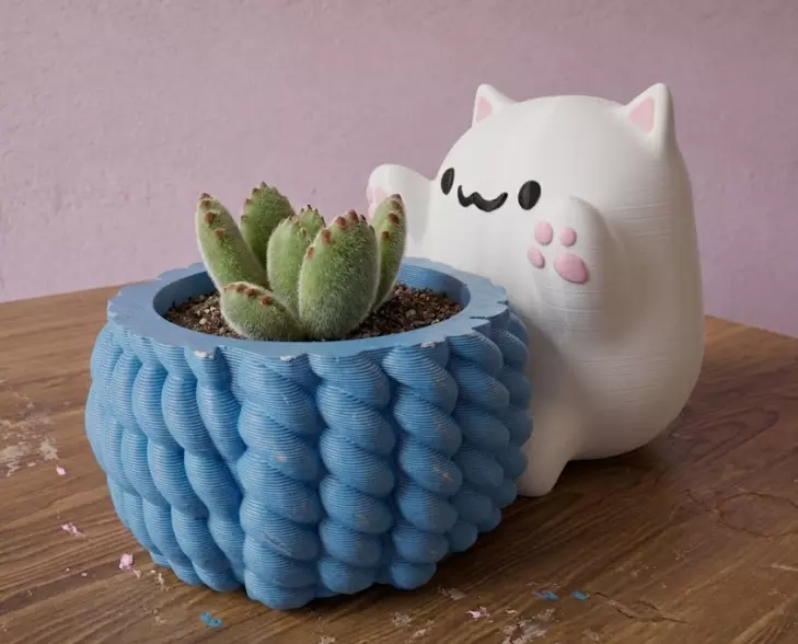 Cat Pot 3D print model