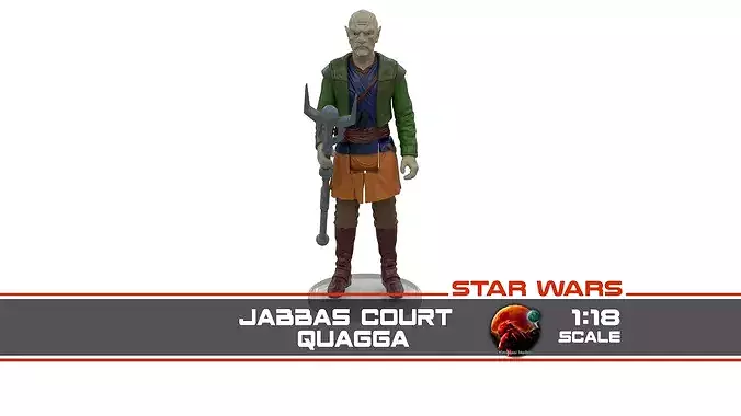 Jabbas Court - Quagga 1-18 scale Hasbro Kenner