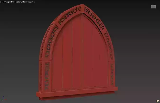 Arched Window 02 3D model
