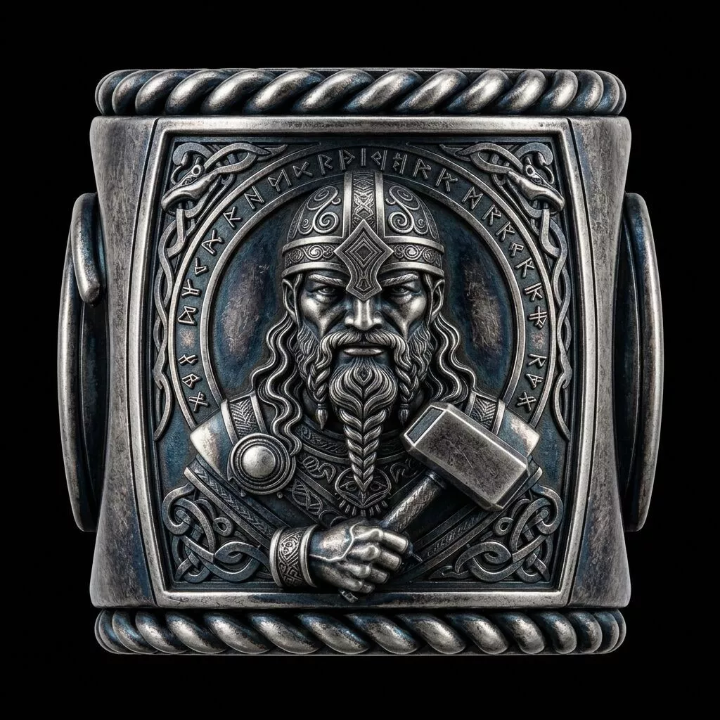 Thor Paracord Bead Viking Norse God Bead for Bracelet Lanyard 3D print model