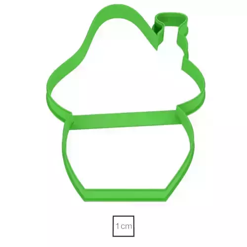 Mushroom House cookie cutter for professional