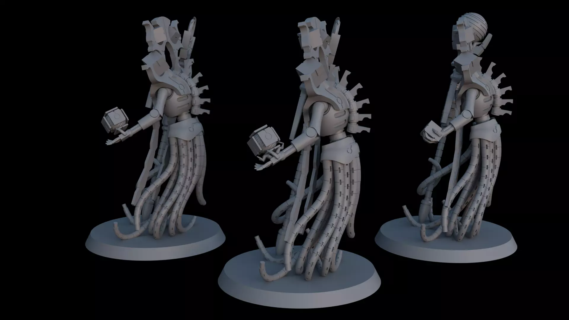 Cyber Lord Space Zombies Mancer of Chrono and Time 3D print model