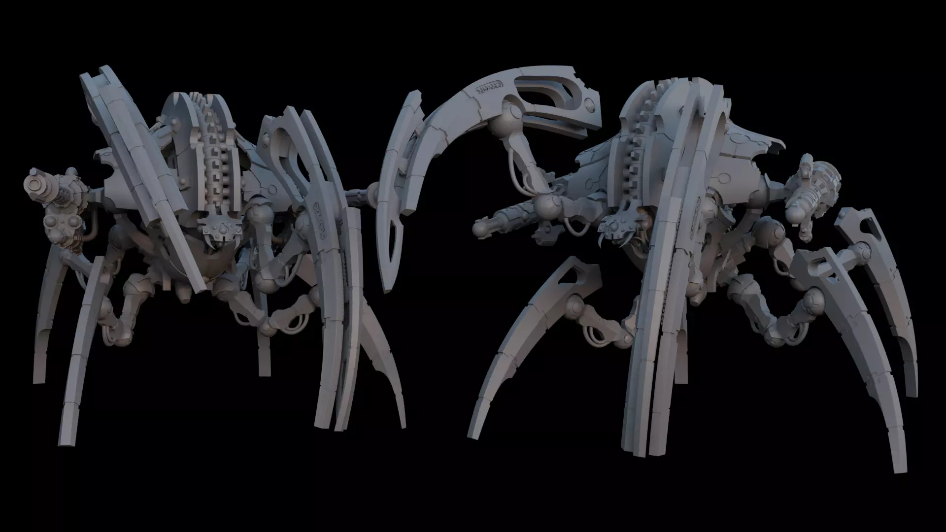 Cyber Lord Space Zombies Heavy Spider Construct 3D print model