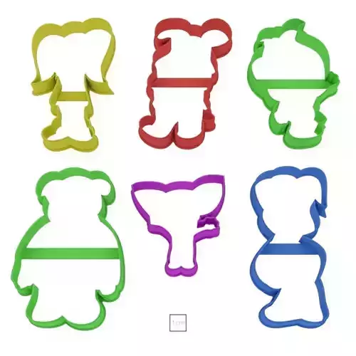 Set Barboskiny cookie cutter for professional