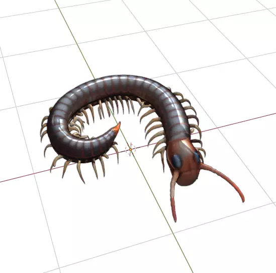Realistic Centipede 3D print model