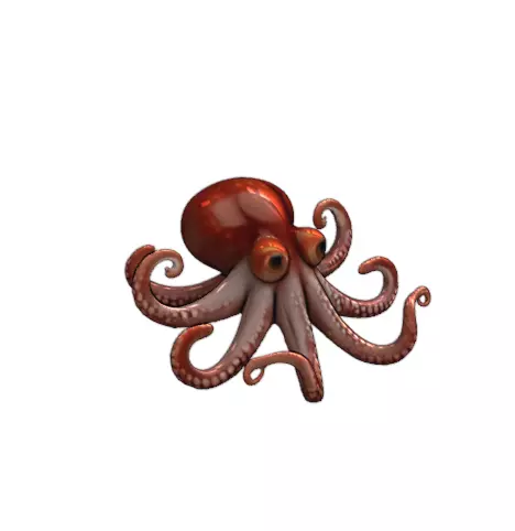 3D Octopus Character 3D print model