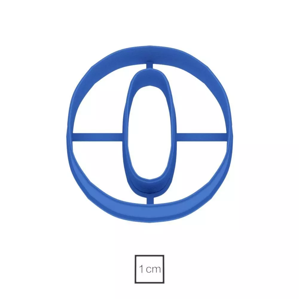 Number 0 70 m cookie cutter for professional Free 3D print model_0