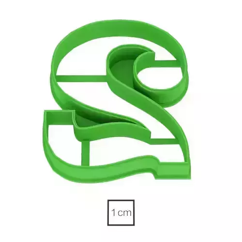 Number 2 70 m cookie cutter for professional