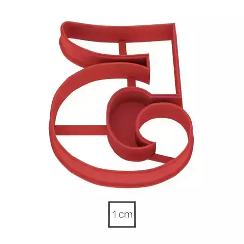Number 5 70 m cookie cutter for professional
