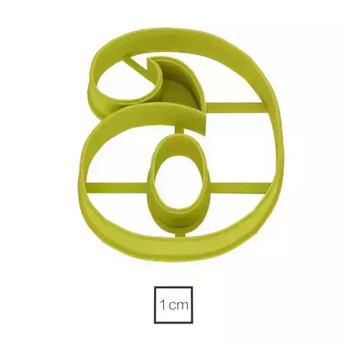 Number 6 70 m cookie cutter for professional