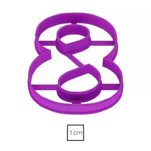 Number 8 70 m cookie cutter for professional