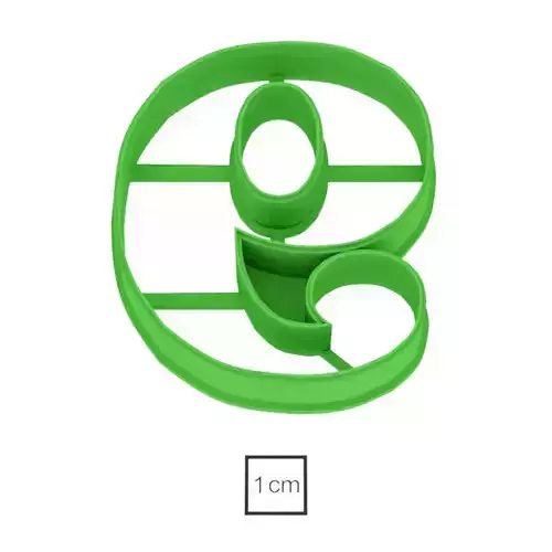 Number 9 70 m cookie cutter for professional