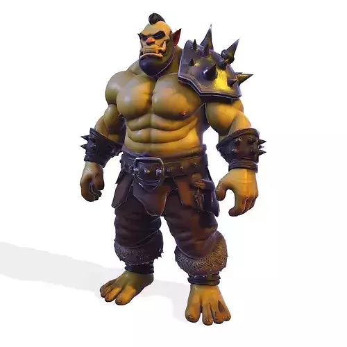 Stylized PBR Orc Brawler Game Ready 3D model