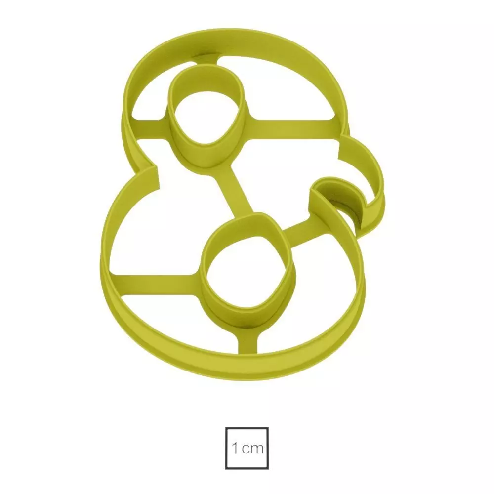 Number 8 95m cookie cutter for professional Free 3D print model