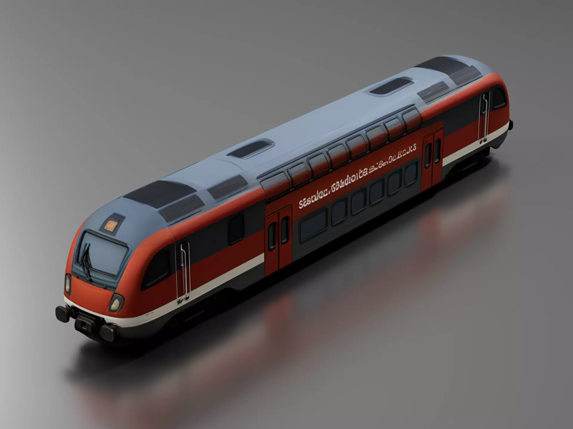 Stadler KISS Double Deck Train 3D print model
