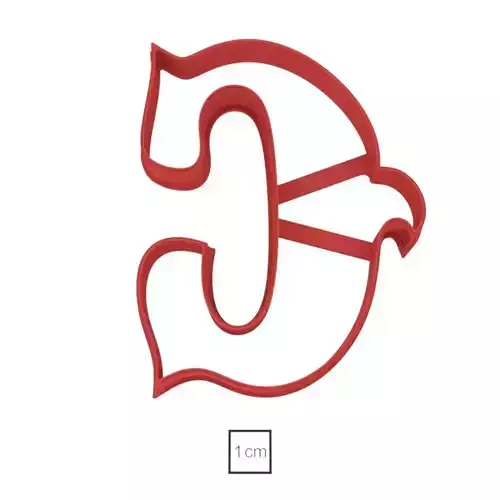 Letter C cookie cutter for professional