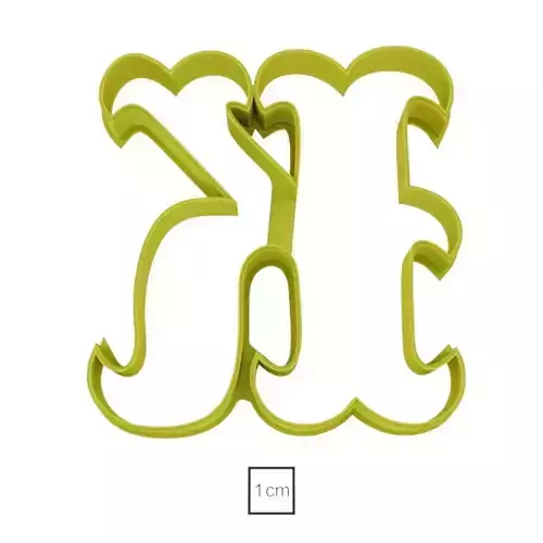 Letter K cookie cutter for professional